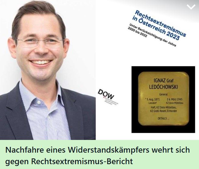 Replik auf meine Nennung im DÖW Rechtsextremismus Bericht